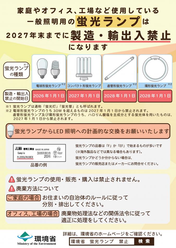 蛍光灯中止