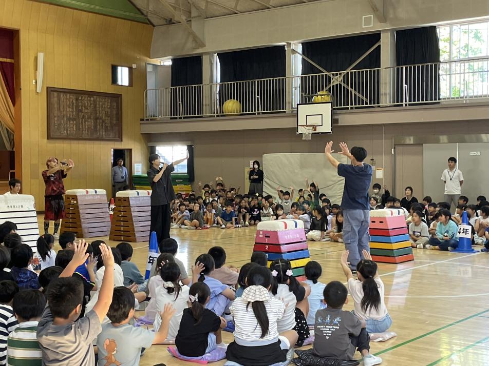 パルクール学校訪問1(神明小学校)