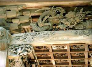 西叶神社社殿彫刻
