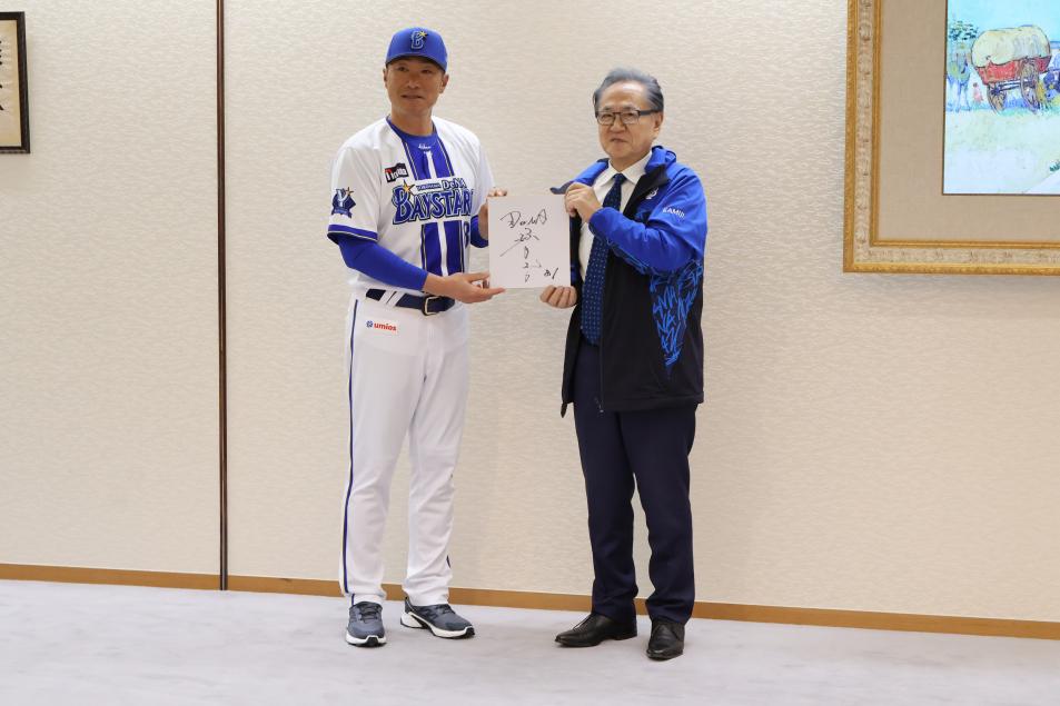 ベイスターズ市長表敬訪問4