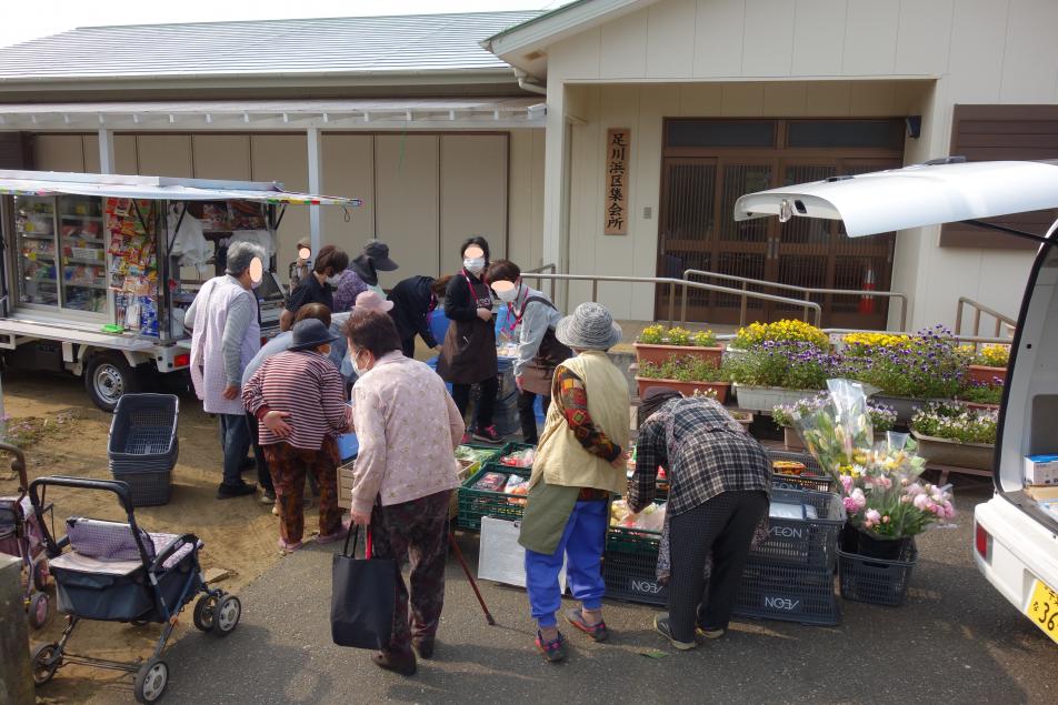 販売風景