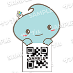 顔と手（正方形・フチあり）※文字等を追加可能