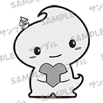 全身ハートモノクロ