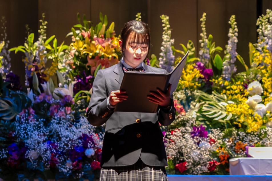 戦争体験手記の朗読(緑ヶ丘女子高等学校)