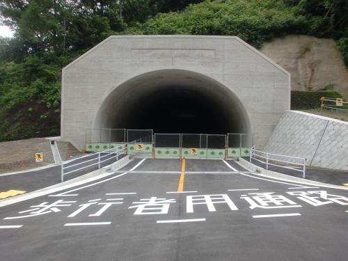 新設トンネルの入口