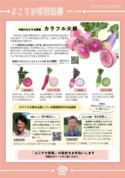 よこすか野菜通信（12月号）