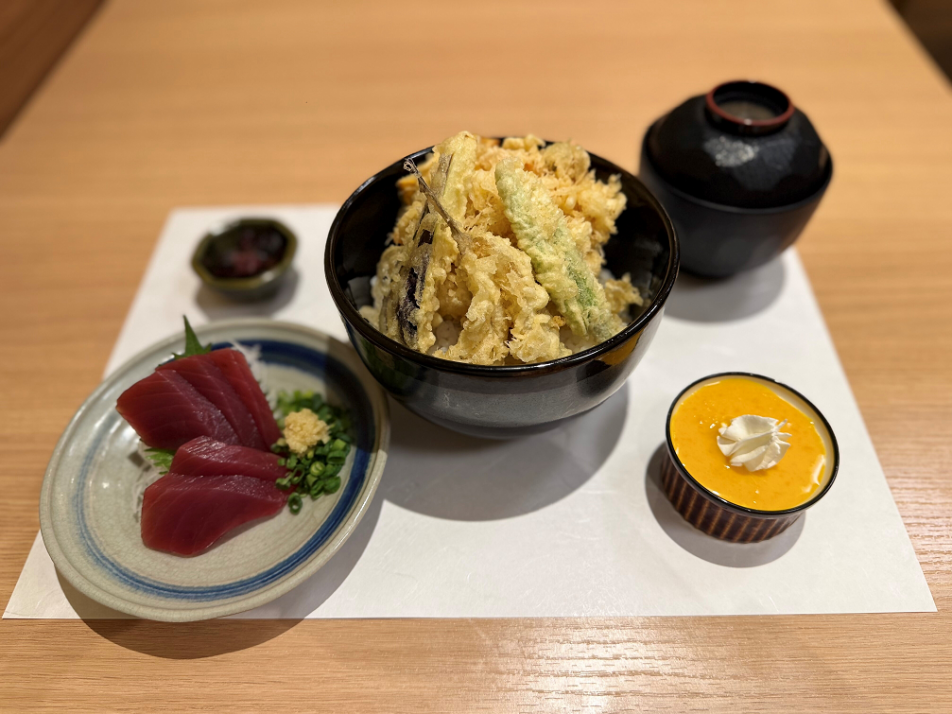 つな八_こだわりかぼちゃの天丼セット