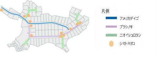 別図2ストリートツリー、コーナーツリー