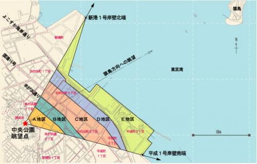 図1中央公園眺望景観保全区域図