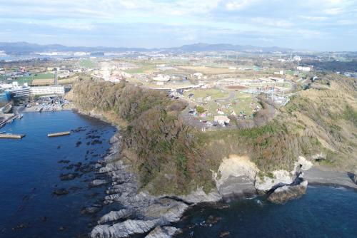 海から見たソレイユの丘