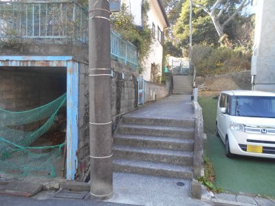 富士見配水タンク跡地出入口写真
