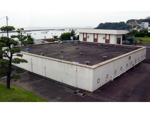 横須賀市場下水道局走水水源地鉄筋コンクリート造浄水池
