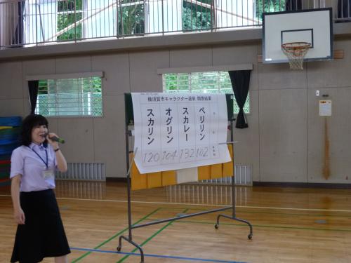 選挙なるほど教室鷹取小学校開票結果発表