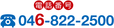 電話番号 046-822-2500